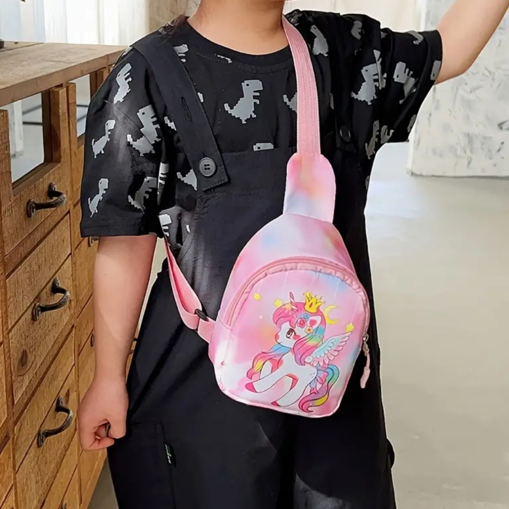 Kids Small Pink Unicorn Bag Purse - Picture 2 of 8
